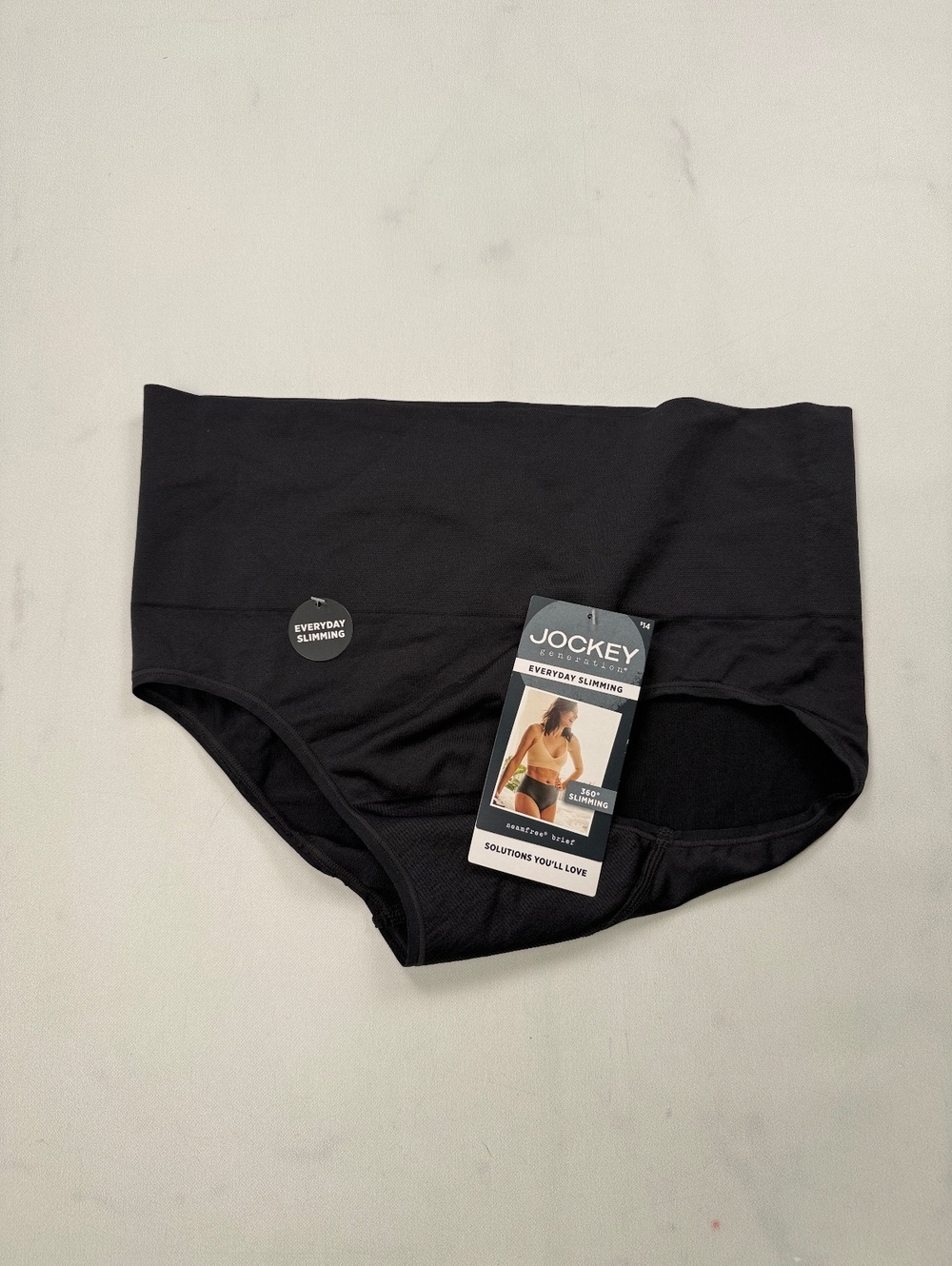 Jockey Everyday Slipping Brief Black Current - Womens M